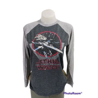 เสื้อยืดแขนยาวแบรนด์ STARWARS Size XL(เด็กโต14-16) มือ2