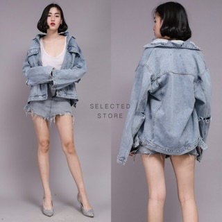 Ripped Denim Jacket