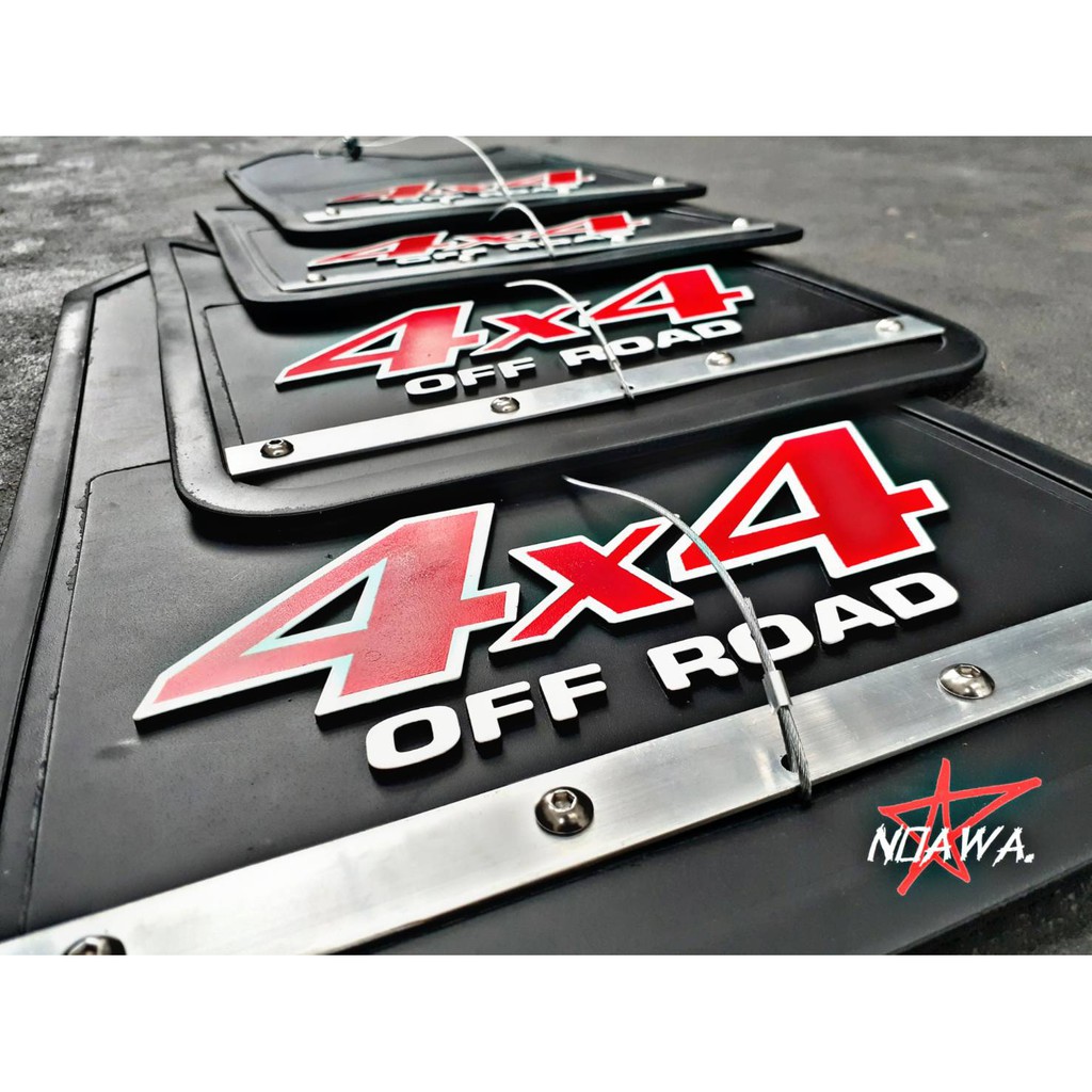 บังโคลน กันโคลน 4x4 OFF-ROAD เพลทอลูมิเนียม