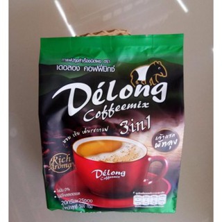 เดอลอง คอฟฟี่มิกซ์ 3in1(20 g x 25 ซอง)(กาแฟออร์แกนนิค) delong coffeemix 3in1 (20 g.x 25 sachets)(Organic product)