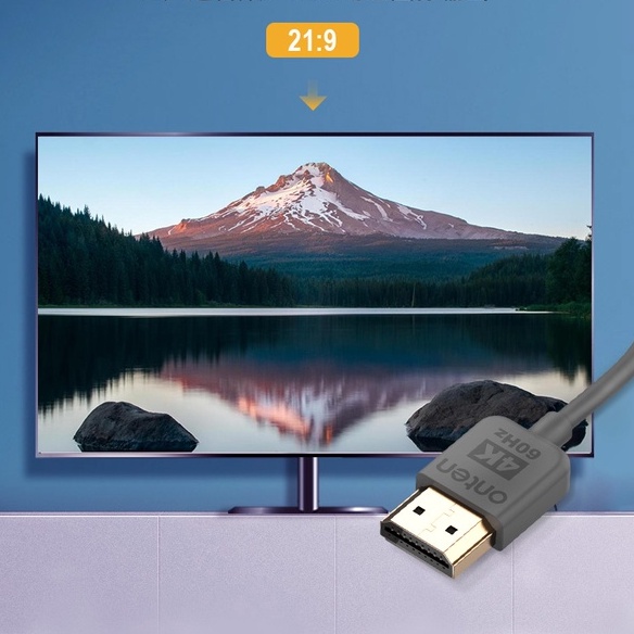 ONTEN HD161 HDMI Ultra Slim CABLE 2.0 High Speed 4K60Hz สายอ่อน สายบาง OD 3.1mm