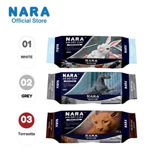 NARA ดินเยื่อกระดาษ ขนาด 500 กรัม (เลือกสี) แห้งได้ไม่ต้องอบ