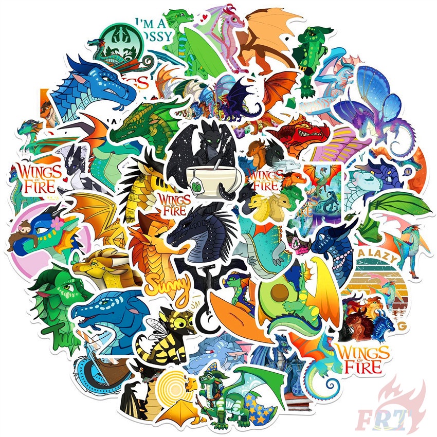 50 ชิ้น / ชุด ❉ สติกเกอร์ Wings of Fire Series 01 สําหรับตกแต่ง ❉ สติกเกอร์ Doodle แฟชั่น กันน้ํา DIY