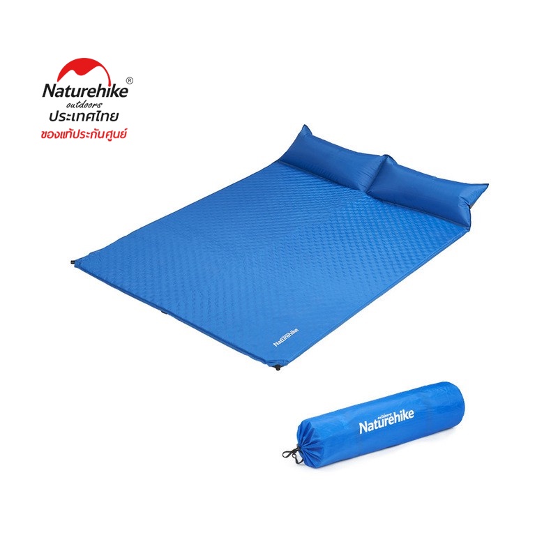 Naturehike Thailand แผ่นรองนอนแบบคู่ Couple inflatable mat with pillow-updated