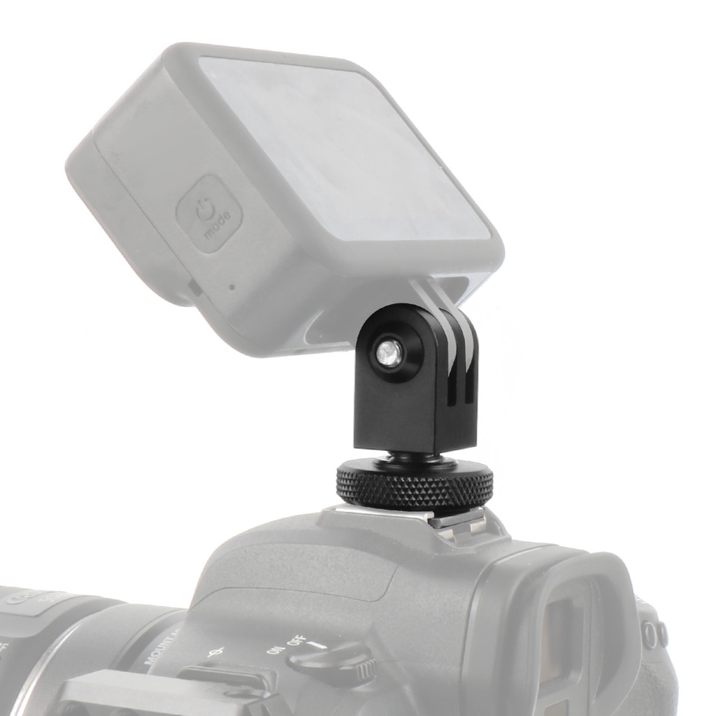 อลูมิเนียมอัลลอยด์ฐานยึดฐานอะแดปเตอร์สําหรับ โกโปร 11 10 9 8 กล้องขาตั้งกล้องอะแดปเตอร์ขาตั้งรองเท้าเย็นกล้องสตูดิโออุปกรณ์เสริม