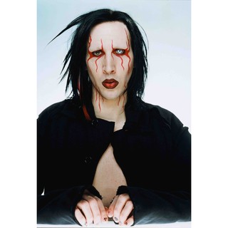 โปสเตอร์ Marilyn Manson มาริลีน แมนสัน วงร็อก Rock Music Band Poster รูปภาพ ภาพถ่าย โปสเตอร์วงดนตรี ตกแต่งผนัง วงดนตรี