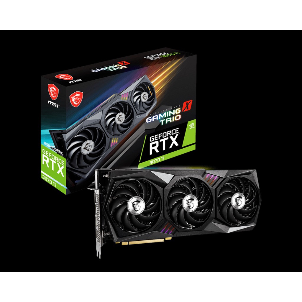 MSI RTX3070 Ti GAMING X TRIO 8G LHR ประกัน 3 ปี สินค้ามือ1