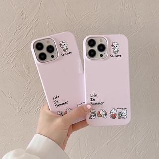 เคสโทรศัพท์มือถือแบบแข็ง ลายกระต่าย สําหรับ iPhone 11 11ProMax 12 12Pro 12ProMax 13 13Pro 13ProMax 14 14Pro 14Plus 14ProMax