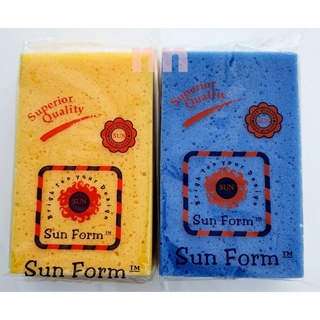 ฟองน้ำล้างรถ Sun Form เกรดA หนานุ่ม ไม่ทำให้ผิวสีรถเป็นรอย ราคา1ชิ้น