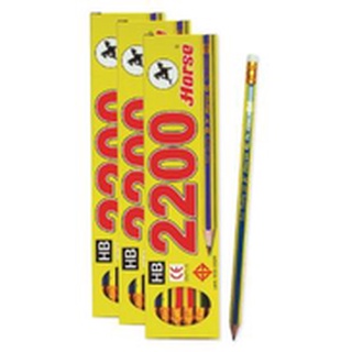 ตราม้า ดินสอไม้ HB รุ่น2200 12แท่ง/กล่อง ยกแพ็ค 6กล่อง HORSE PENCIL