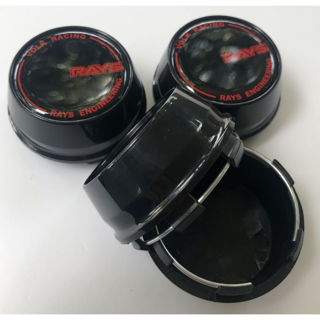 ฝาสูง ดำ 4 ฝาครอบดุมล้อ 60 มิล Racing RAYS VOLK เร โวค RAY เรสซิ่ง ดุมล้อ ฝาครอบล้อ ดุมแม็ก ฝาแม็ก ฝ