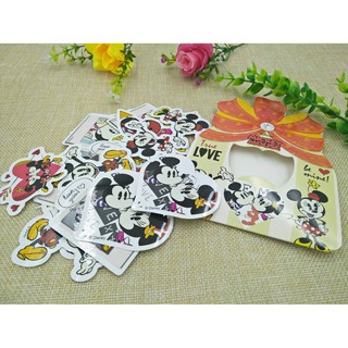 สติ๊กเกอร์ ลายมิกกี้เมาส์  สติ๊กเกอร์ตกแต่ง FLAKE BOW MICKEY