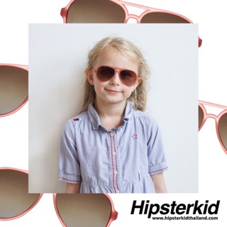 แว่นกันแดดเด็ก HIPSTERKID by mustachifier  รุ่น Aviator Golds (สี Rosé)