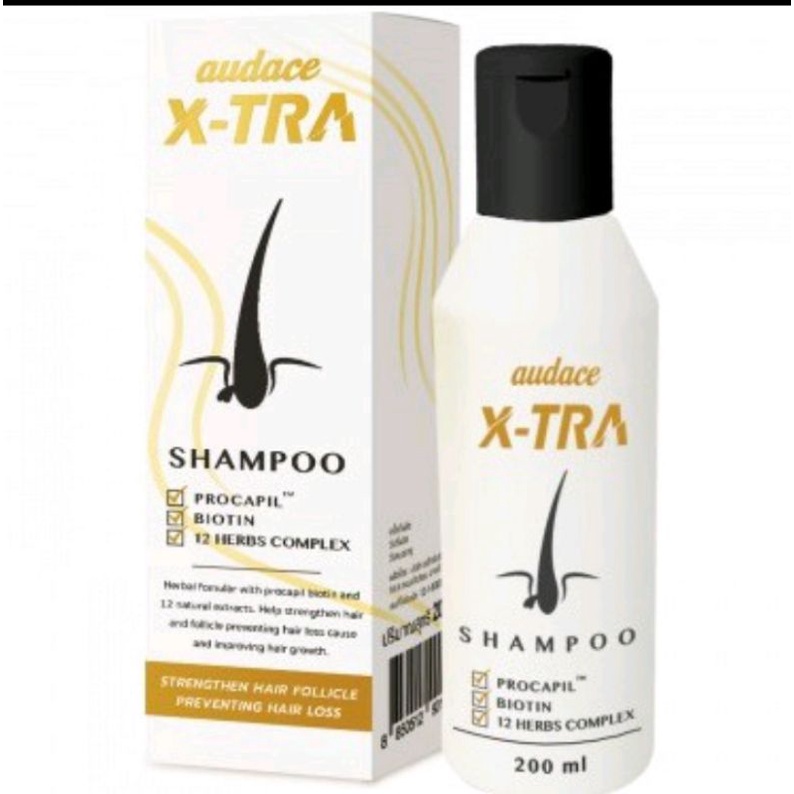 ออด๊าซ เอ็คซ์ทร้า แชมพู audace X-TRA Shampoo แชมพูสำหรับผมร่วงเรื้อรัง ปริมาณ 200 มล.