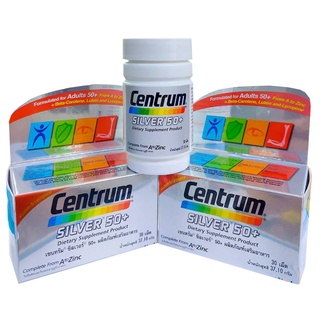 Centrum Silver 50+ ผลิตภัณฑ์บำรุงสุขภาพ วิตามินและเกลือแร่ ขนาด 30 เม็ด