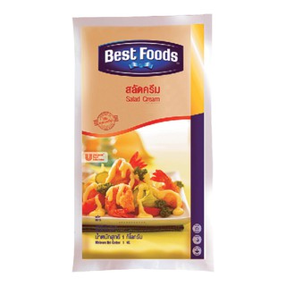 🔥*พร้อมส่ง*🔥 เบสท์ฟู้ดส์ สลัดครีม 1 กิโลกรัม Best Foods Salad Cream 1 kg