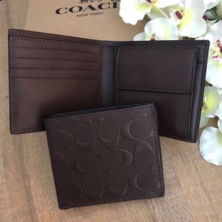 2,390✔️✨💯 กระเป่าสตางค์  บาง พร้อมกล่อง ✨ Coach men wallet 4 1/4 (L) x 3 1/4 (H)