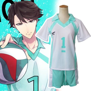 ชุดเครื่องแต่งกาย เสื้อกีฬาวอลเลย์บอล Haikyuu Aoba Johsai Oikawa Tooru หมายเลข 1 สําหรับเล่นกีฬา