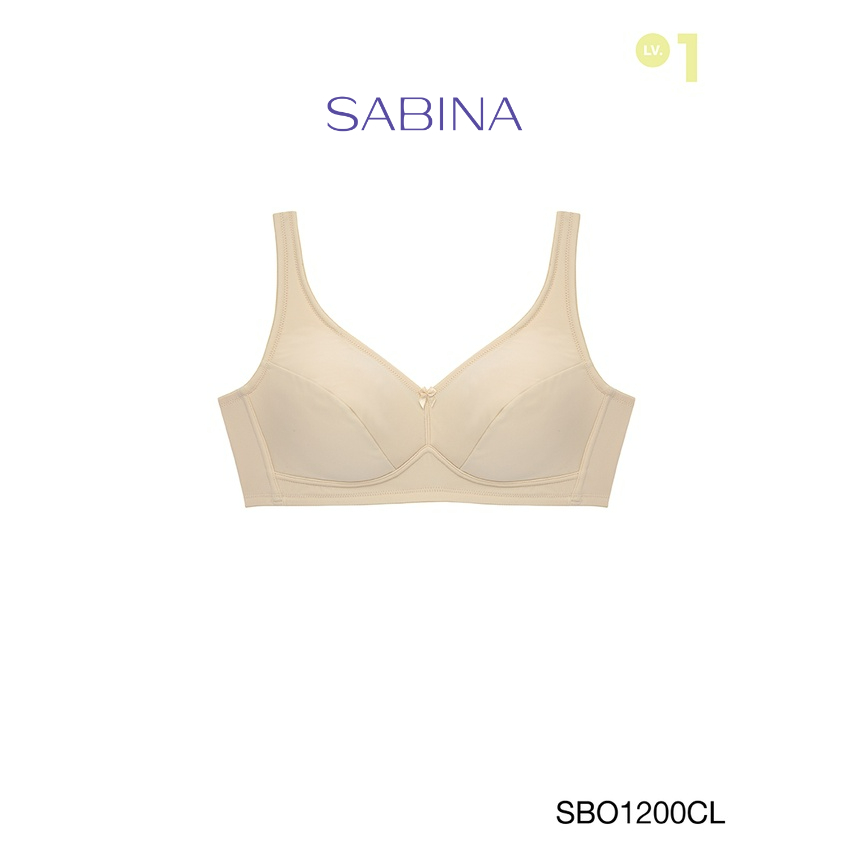 Sabina เสื้อชั้นใน Invisible Wire (ไม่มีโครง) รุ่น Function Bra รหัส SBO1200CL สีเนื้ออ่อน