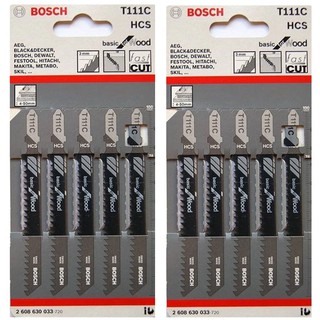 Bosch ใบเลื่อยจิ๊กซอว์ T111C - 10 ใบ