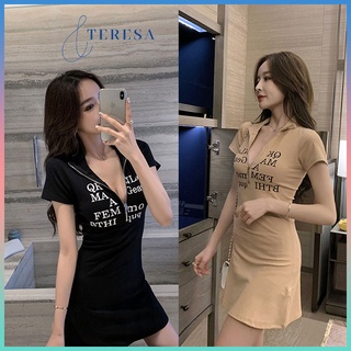 **ชุดเดรสกระโปรงสั้นผู้หญิง มี 2 สี พร้อมส่ง  เดรสรัดรูป น่ารักๆๆ**