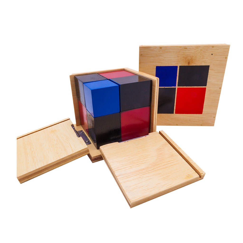 0333 ลูกบาศก์ไตรนอเมียล (กล่องสามมิติ), ของเล่นไม้, ของเล่นเสริมพัฒนาการ, ของเล่นเด็กอนุบาล, สื่อการสอนเด็กอนุบาล