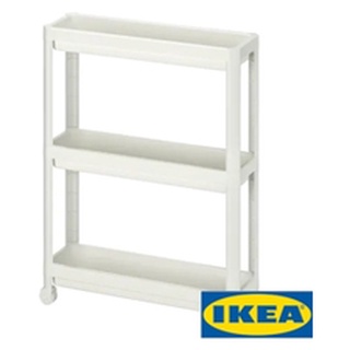 IKEAรถเข็น VESKEN   สี ขาว  54x18x71 ซม.กะททัดรัดเหมาะสำหรับพื้นที่เล็ก หรื่อในห้องน้ำ