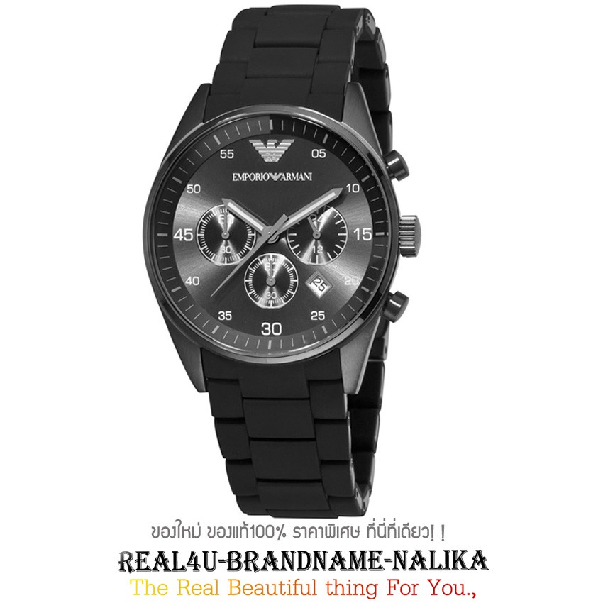 นาฬิกาข้อมือ Emporio Armani Classic Men's Black Sportivo นาฬิกาข้อมือผู้ชาย รุ่น AR5889