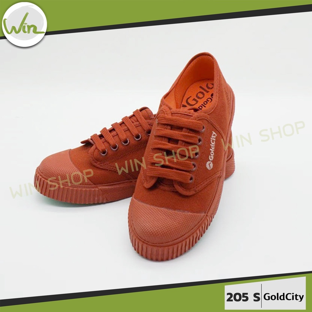 รองเท้าผ้าใบ Gold city รุ่น 205s รองเท้าผ้าใบนักเรียน ยี่ห้อ โกลซิตี้ ของแท้ จากบริษัท