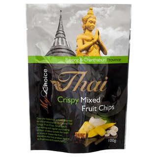 มายช้อยส์ไทยผลไม้รวมกรอบ 100กรัม My Choice Thai Mixed Fruits 100g.