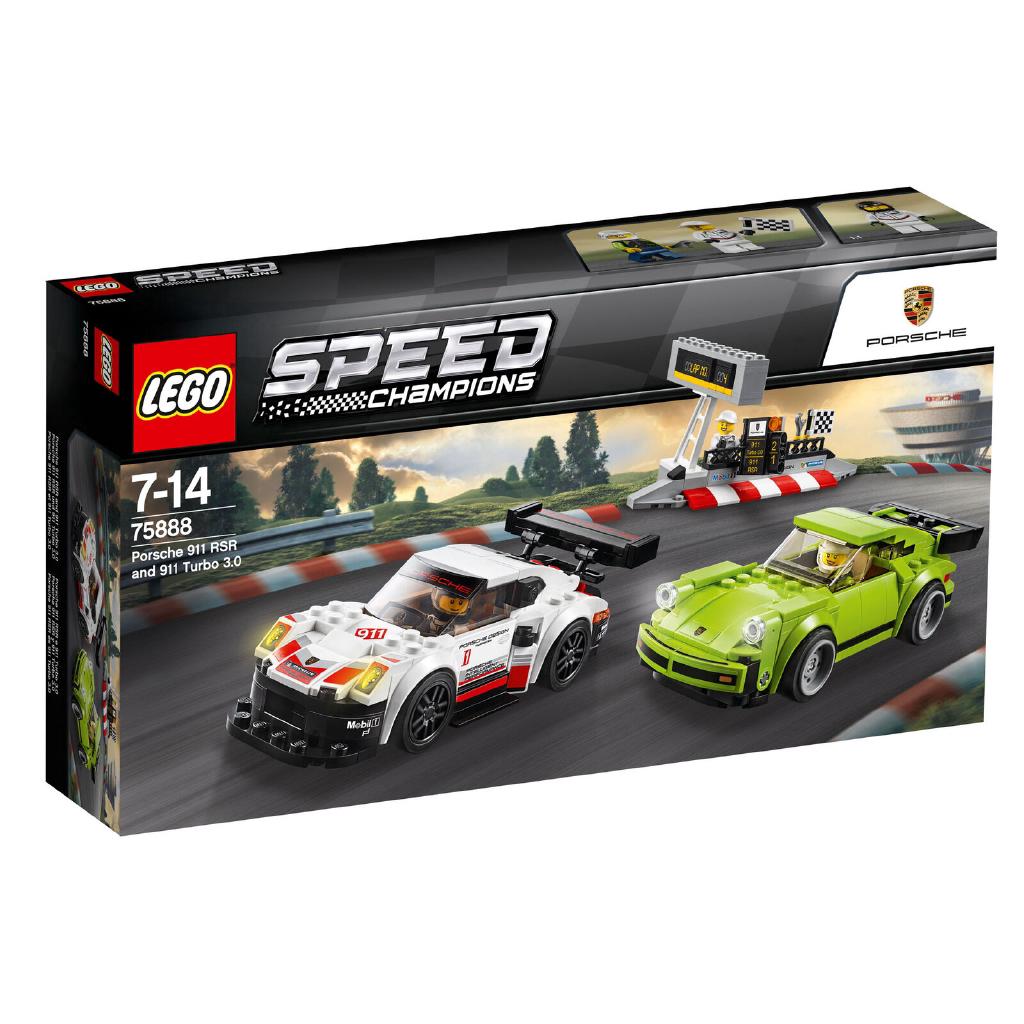 75888 LEGO Speed Champions พอร์ช 911 RSR และ 911 Turbo 3.0 391 ชิ้นอายุ 7+