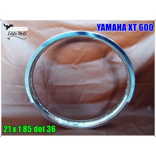 "ALUMINIUM" POLISH WHEEL RIM 21x1.82 (DOT36) for YAMAHA XT600 year 1984-1990 / วงล้อ อลูมิเนียมปัดเงา ขอบ 21x1.82 (36รู)