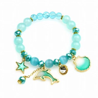 [ลด 15% ใส่โค้ด NEWS375] ลูกปัดสร้อยข้อมือโลมาและเมอเมด Mermaid