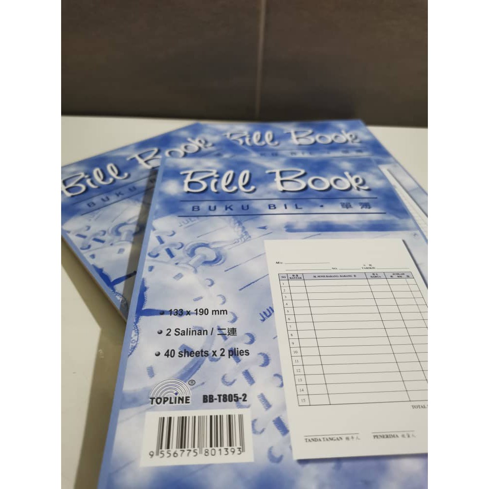 Topline เดียว (2 ชั้น)_TOPLINE BILL BOOK (2ply) /BUKU BIL(2ply)