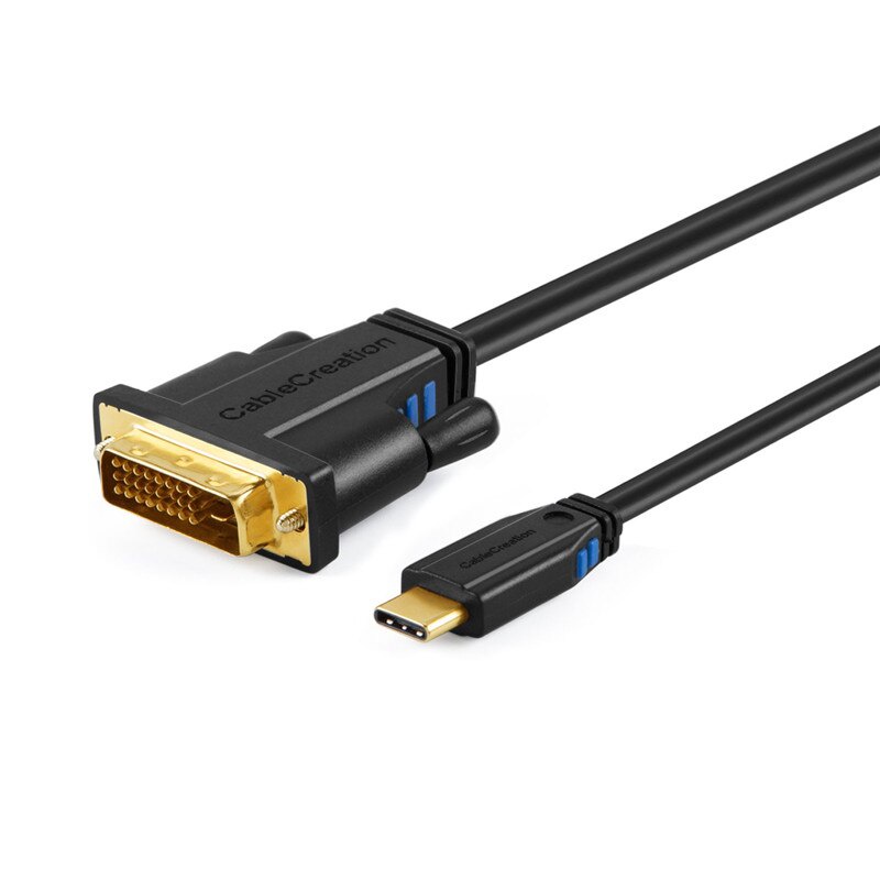 สาย USB-C to DVI (1080P@60HZ), สาย Type C to DVI, เข้ากันได้กับ MacBook Pro 2018, iPad Pro 2018, iMa
