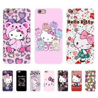 Oppo A15 R15 Pro Reno 2F A53 2015 A53 2020 เคส ซิลิโคนนิ่ม Tpu ป้องกันเต็มรูปแบบ เคสแฟชั่น Hello Kitty