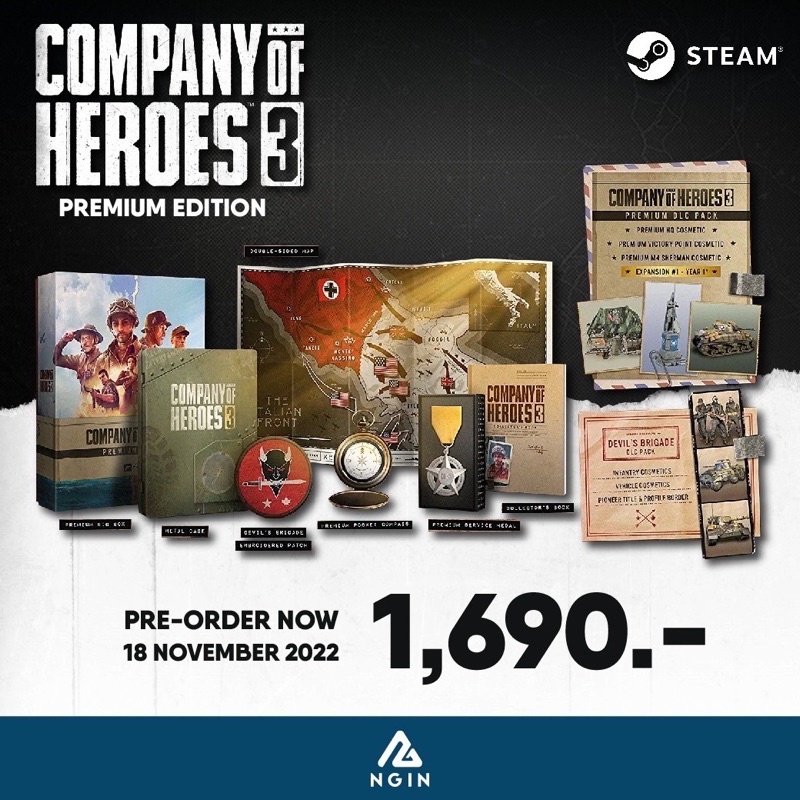 [PRE-ORDER] PC: Company of Heroes 3 [Premium Edition] (Code in a box)