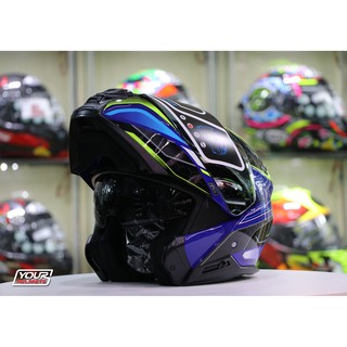 เหลือ2,241 ใส่โค้ด 4HQAFL หมวกันน็อค ID HELMETS รุ่น HYBRID BLUE/YELLOW