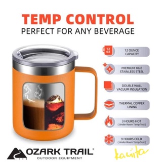 Ozark Ttail 12oz mug แก้วสแตนเลสเก็บอุหภูมิมีหูจับ 