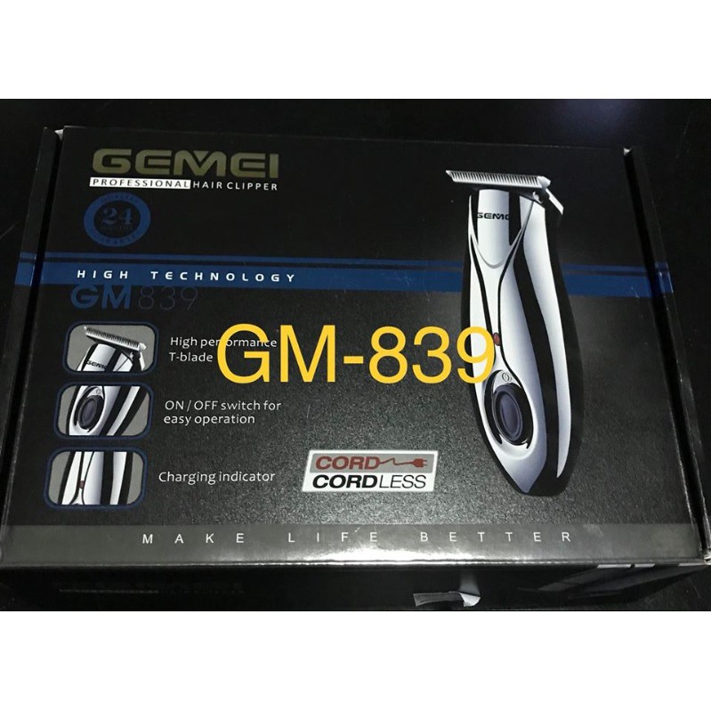 Gemei Gm-839 แบตเตอเลี่ยนไร้สาย