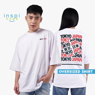 เสื้อยืดผ้าฝ้ายพิมพ์ลายขายดี ℡﹊INSPI Tokyo Japan Oversized Tshirt for Men Korean Top T Shirt Plus Size Tops for Women Co