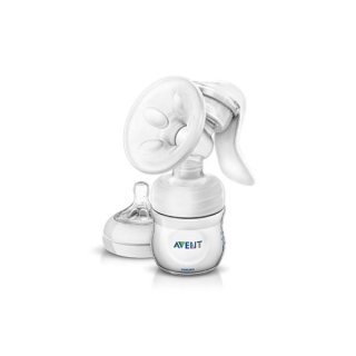 Philips Avent ชุดเครื่องปั๊มนมแบบปั๊มมือรุ่นเนเชอร์รัลSCF330/20ปั๊มมือสบายมือเกลี้ยงเต้าไม่เจ็บอ่อนโยน