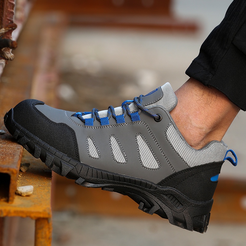 รองเท้าเซฟตี้ รองเท้านิรภัย ระบายอากาศได้ safety shoes หัวเหล็ก ป้องกันการชนและป้องกันการแทง