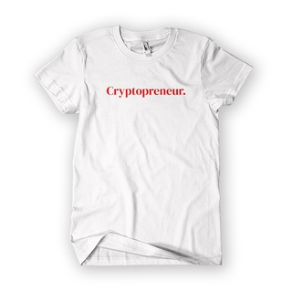 เสื้อยืดโอเวอร์ไซส์เสื้อยืด ผ้าฝ้าย พิมพ์ลาย Cryptopreneur 30s Distro สําหรับผู้ชาย และผู้หญิงS-3XL