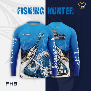 เสื้อแขนยาว FH8 เสื้อผ้าไมรโครใส่สบาย เสื้อตกปลา ทำกิจกรรมต่างๆ