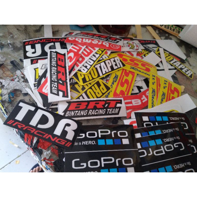 สติ๊กเกอร์แพ็ค sponsor, go pro, RCB, PROTAPER, BREMBO, TDR, BRT, สติ๊กเกอร์ Wp, สติ๊กเกอร์ ss