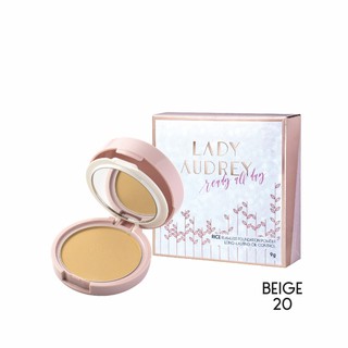 Lady Audrey แป้งฝุ่นอัดแข็งผสมรองพื้น Pressed Powder สีเบจเบอร์ 20