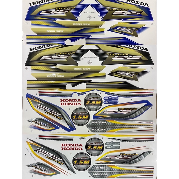 Honda EX5 DREAM BODY STICKER BODY STRIPE (GOOD QUALITY )