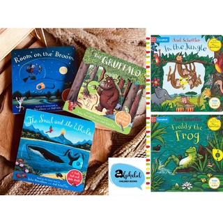 [หนังสือ เด็ก]Julia Donaldson Gruffalo, Room on Broom Giant, Whale Board book Push Pull Slide ขยับได้ ของแท้