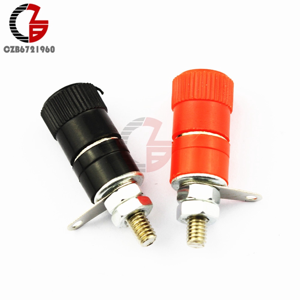 5 คู่ 10PCS JS-910B 4 มม.กล้วยปลั๊กแจ็คซ็อกเก็ตหญิง Binding โพสต์สําหรับลําโพงเสียง Terminals Splice